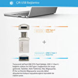 Transcend TS256GJF890S 256GB Type-A&C OTG USB3.1 Flash Bellek