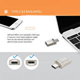 Transcend TS256GJF890S 256GB Type-A&C OTG USB3.1 Flash Bellek