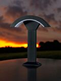 Asyagrup Horoz ( Dynamıc-2 ) 24w Led Bahçe Armatürü / Siyah Kasa - Beyaz Işık
