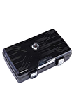 Parmida Siyah Seyahat Tipi Humidor Puro Kutusu