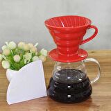 EPİNOX COFFEE TOOLS SERAMİK DEMLEME-KIRMIZI (FSK-2)