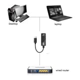 Type-C Ethernet 10/100/1000 Çevirici Type C RJ45 USB 3.1 Arayüzü (Usb C RJ45) Gigabit Lan Network