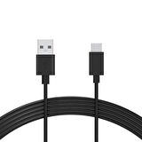 Omars USB Type-C 3A Hızlı Şarj ve Data Kablosu Siyah 1 Metre