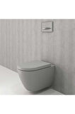 Venezia Asma Klozet Kanalsız Mat Gri Kapak Hariç 1295-006-0128