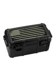 Cigar Caddy 15 Siyah Bayraklı Travel Humidor Puro Kutusu