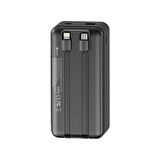 W4 20.000MAH 2x Type C Kablolu 22.5W Pd LED Göstergeli 18w Giriş 20w Çıkış Powerbank - DCA0068