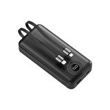 W4 20.000MAH 2x Type C Kablolu 22.5W Pd LED Göstergeli 18w Giriş 20w Çıkış Powerbank - DCA0068