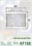 Hiflo Hf186 2007-2016 Aprilia Scarabeo 200 Yağ Filtresi