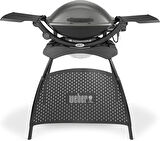 Weber Q 2400 Elektrikli Mangal Koyu Gri Stand ve Yan Tezgahlı - 55020879