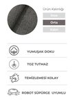 Mabel Antrasit Yumuşak Tuşeli Halı | 6 Renk Seçeneği • Kaymaz Taban • Yıkanabilir