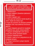 Metal Ts En 671-1 Sulu Sistem Yarı Sert Yuvarlak Hortumlı Yangın Dolabı Kullanma Talimatı 15x20 cm
