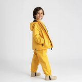 Ligenne Su Geçirmez Çocuk Yağmur Seti | Polar Astarlı Yağmur Montu ve Yağmur Tulumu | Pure Mustard