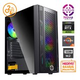 RaXius Nova G1 R5 4060-56A012 Ryzen5 64GB 2TBSSD+2TBSSD 5600 RTX5060 FreeDOS Gaming Masaüstü Bilgisayar