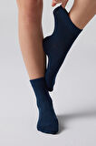 Nova Socks Kadın 4'lü Bambu Lastiksiz Sıkmayan Diyabetik Bilek Çorap