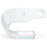 15w 4in1 Kablosuz Wireless Iphone Airpods Apple Watch Uyumlu Şarj Standı 