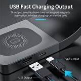 15w 4in1 Kablosuz Wireless Iphone Airpods Apple Watch Uyumlu Şarj Standı 