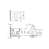 Bocchi Firenze Rimless Asma Klozet, Mat Antrasit