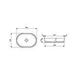Bocchi Slim Line Oval Lavabo 55x38 cm Mat Kaşmir