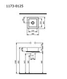 Bocchi Vessel Kare Tezgah Üstü Lavabo 38 cm Mat Antrasit