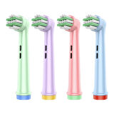 Kids Fun - Narin yumuşak Oral-B Uyumlu Diş Fırçası Başlığı - 4 Adet Yedek Başlık