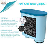 Pure Kafe PH012 - Philips Saeco Aquaclean için 4 Adet Kahve Makinesi Su Filtresi 