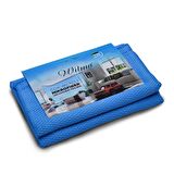 Wilma Secret Lüx Hamarat Büyük Boy 50x70 cm Mavi 2 Adet - Profesyonel Yüksek Kalite Oto Yıkama ve Kurulama Bezi Cam Bezi