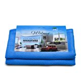 Wilma Secret Lüx Hamarat Büyük Boy 50x70 cm Mavi 2 Adet - Profesyonel Yüksek Kalite Oto Yıkama ve Kurulama Bezi Cam Bezi
