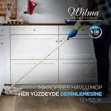 Wilma Secret Ultra Lüks Mikrofiber Mop Ucu - Vileda Mop Ucu 2 Adet Pembe