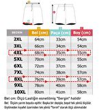 Erkek Büyük Beden Likralı Penye Şort Dekons Siyah