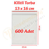 13x16 cm. Kilitli Torba (600 Adet)