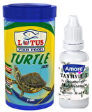 Turtle Food Sticks 125ml, Bonisa 100ml, Lotus 100ml Su Kaplumbağası Yüzen Yemi, Multivitamin