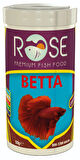 Betta Granules astaksantin 125ml, Rose 100ml Beta Balığı Yemi, Multivitamin
