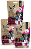 Crazy-Sticks 72li Burgu Çubukları, New Story 3x80gr Cubes Kuzu Etli Küp Şekilli Yumuşacık Köpek Ödülü