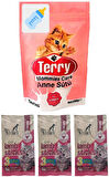 Terry Anne-Yavru Kedi Sütü Tozu 200 gr, Biberon, Kuzu Etli 3 adet 3lü Sticks Ödül