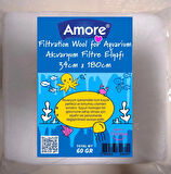 Akvaryum 60GR Silikonsuz Filtre Elyafı 34CM x 180CM Soffice