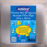 Akvaryum 80GR Silikonsuz Filtre Elyafı 34CM x 180CM Soffice