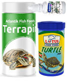 Terrapin Turtle Sticks 250ml, Lotus 100ml Turtle Sürüngen ve Yüzen Kaplumbağa Yemi, Multivitamin