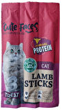 Cute Faces Kuzu Etli 7 adet 3lü Kedi Ödül Çubukları Cat-Sticks, Multivitamin