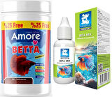 Amore Beta Balığı Yemi 125ml Granül Kutu, Mix Multivitamin 50cc