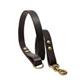 Zoque Handmade Deri Köpek Gezdirme Kayışı Açık Kahve Cll-Zo-T