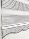 BBB Geniş Pliseli Simli Gri Zebra Stor Perde MZ294