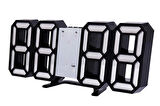 Exeo 3D Led Dijital Alarm ve Termometre Takvim Masa Duvar Saati