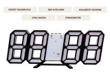 Exeo 3D Led Dijital Alarm ve Termometre Takvim Masa Duvar Saati
