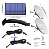 Exeo Solar LED Aydınlatma Güneş Enerjili 2 li Lamba Beyaz Işık