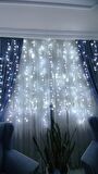 Perde Led Işık 3x2 Metre Animasyonlu Işığı Beyaz Renkli Led