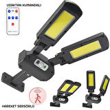 Exeo 200 COB Solar LED Hareket Sensörlü Kumandalı Su Geçirmez 3 Mod