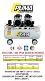 PUMA SESSİZ YAĞSIZ PİSTONLU KOMPRESÖR - 100 Lt - 4 HP - 8 Bar