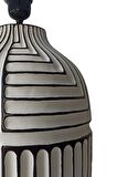Aztek, Seramik Abajur, Masa Lambası, Table Lamp, h57 x çap Ø39cm,
