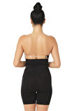 Kadın Siyah Yüksek Bel Kısa Paça Boxer Korse 2007