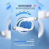 ScHitec Samsung Galaxy A72 5G 6A 100W Type-C to Type-C 2Metre Süper Hızlı Data ve Şarj Kablosu